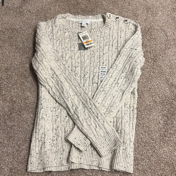 NWT Small Charter Club cable knit sweater - Picture 4 of 4